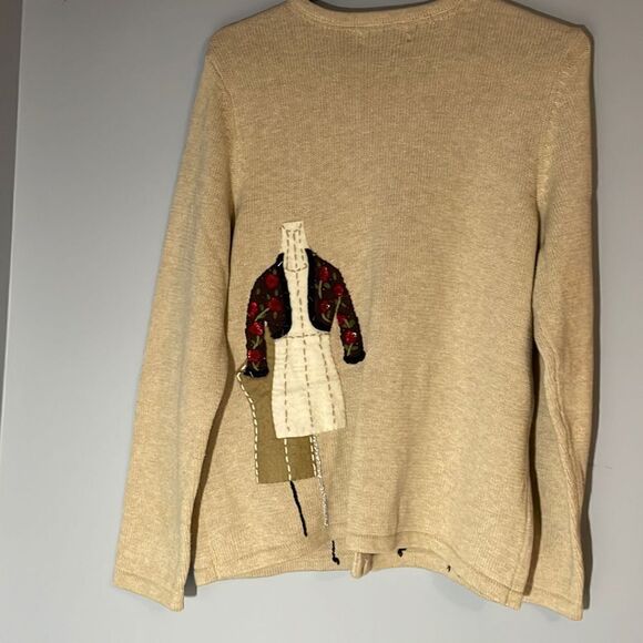 Christopher & Banks Limited Edition Hand Embroidered Collectible Cardigan Sweate - Picture 5 of 6